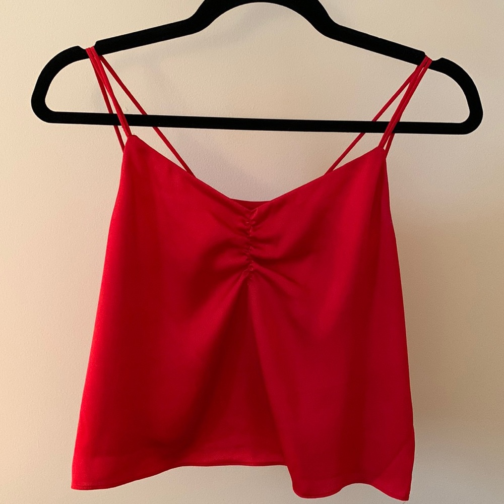 Red crop top-Express, xs